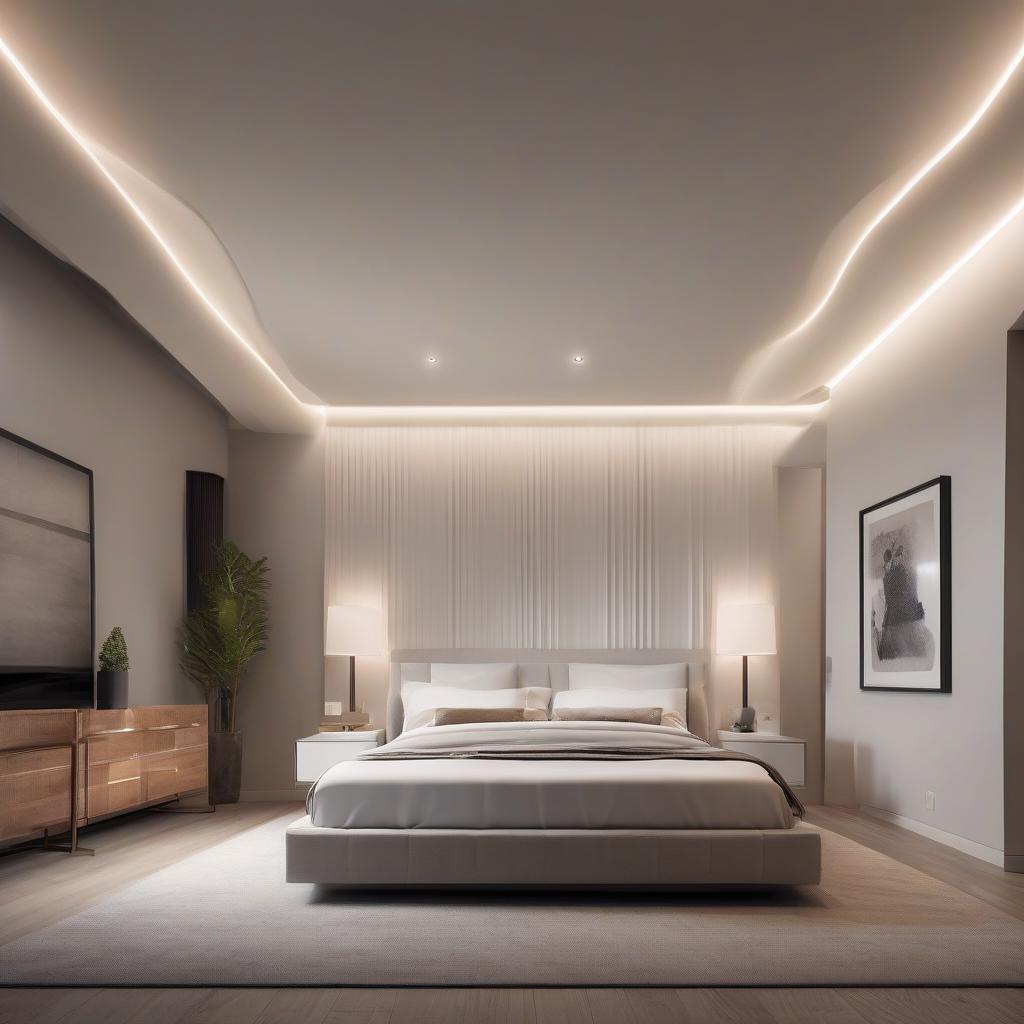 Tavan Extensibil cu Profil de Umbră: Design Fără Plintă
